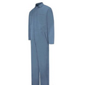 Red Kap Snap Front Cotton Coverall - Fisher Herringbone Gray